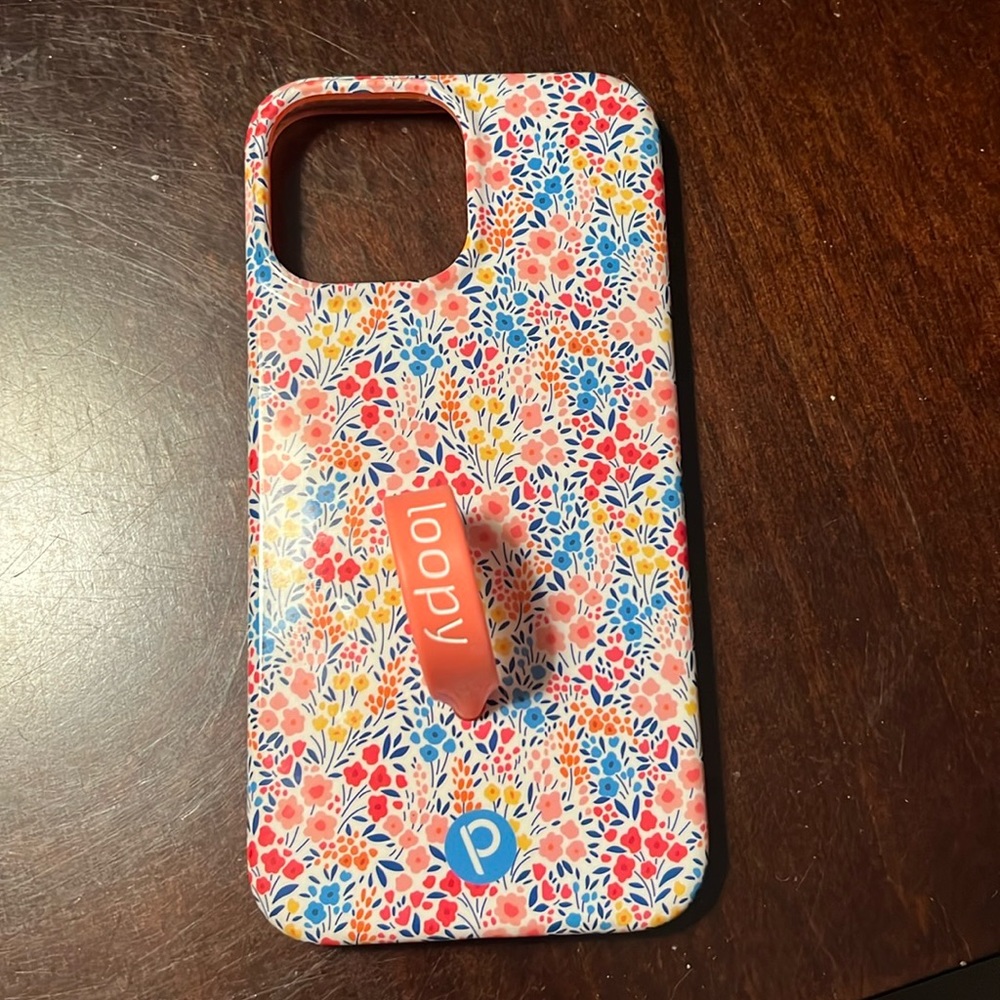 Loopy iPhone 13 Pro Max case - Spring Meadow